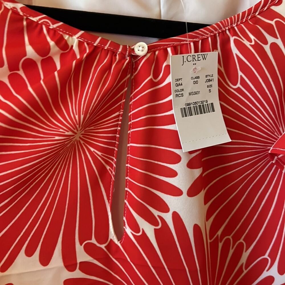 J. Crew Factory Sunburst Printed Flutter Tunic Dress Size S - Picture 4 of 8